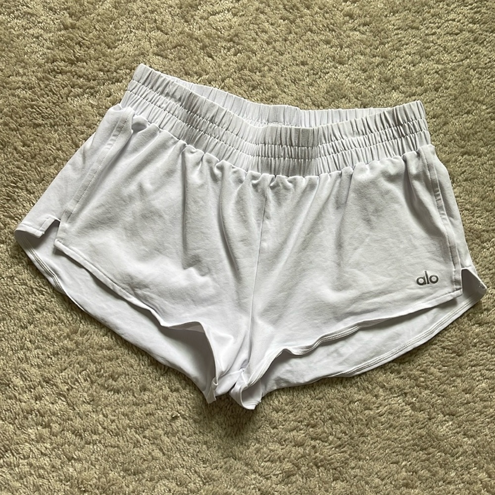 Alo White Dolphin Shorts